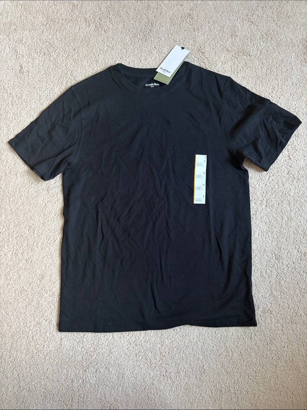 Goodfellow & Co Men's Black Crewneck Short Sleeve Tee